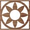 Ekena Millwork Blume Wood Fretwork Pierced Ceiling Medallion, Walnut, 34"OD x 11 3/4"ID x 3/8"T CMWP34X34X0375BLWA - alternate 4